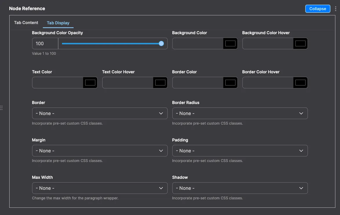 Node Reference: Node Reference module configuration in Drupal - settings for referencing any content.